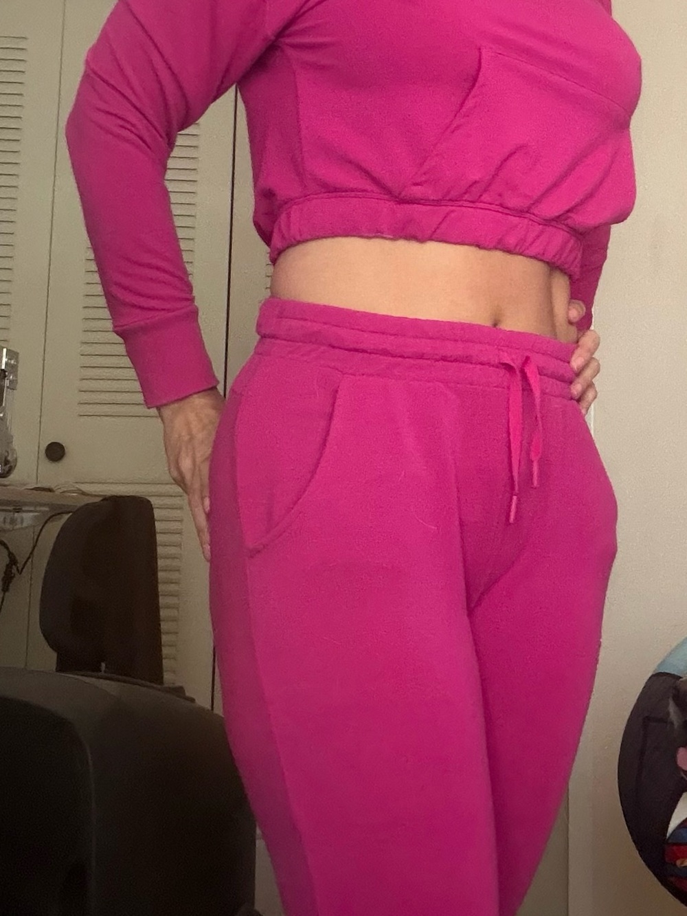 Gymshark High-Waist Joggers - Magenta Pink - Picture 2 of 3